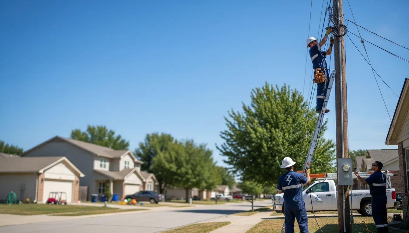 Residential electrician providing installation services in Casco, WI